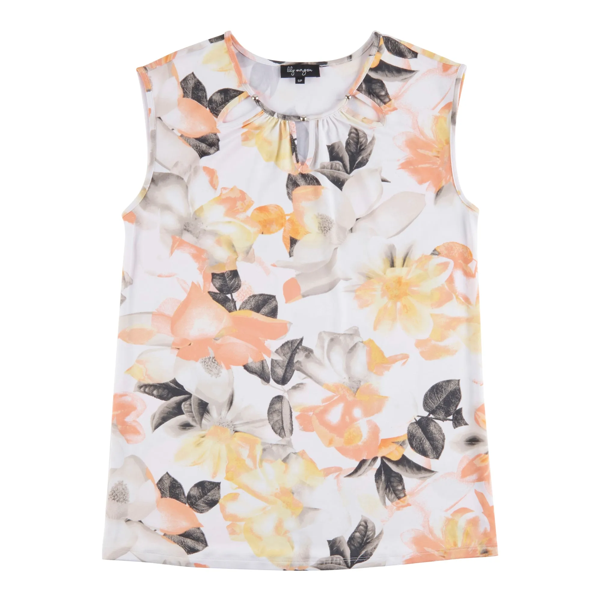 lily morgan Women's Tropical Beaded Keyhole Top sold by Giant Tiger product image thumbnail 4