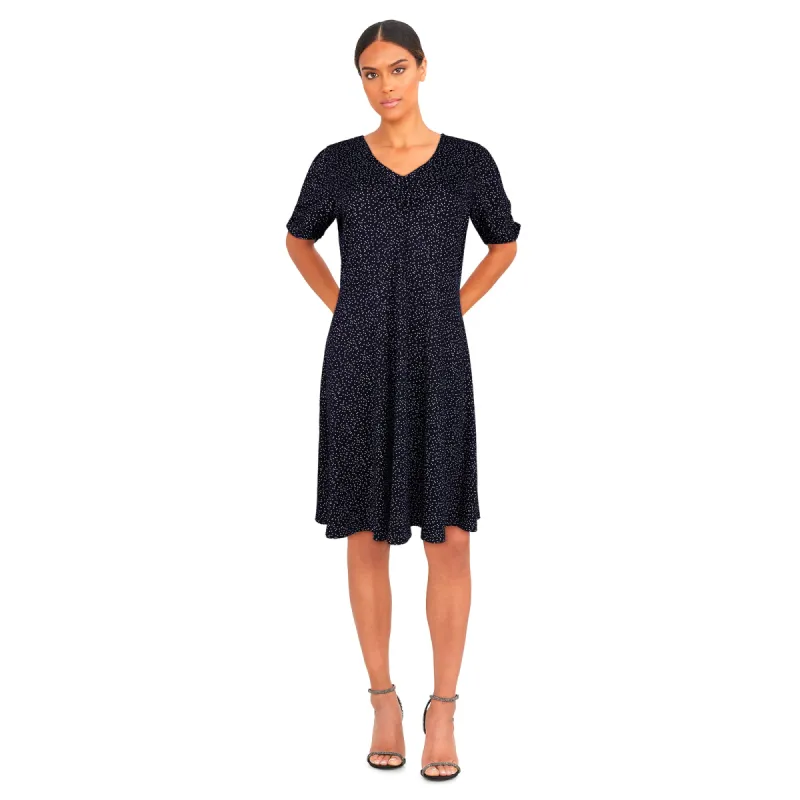 Women's Printed Short Sleeve Skater Dress sold by Giant Tiger