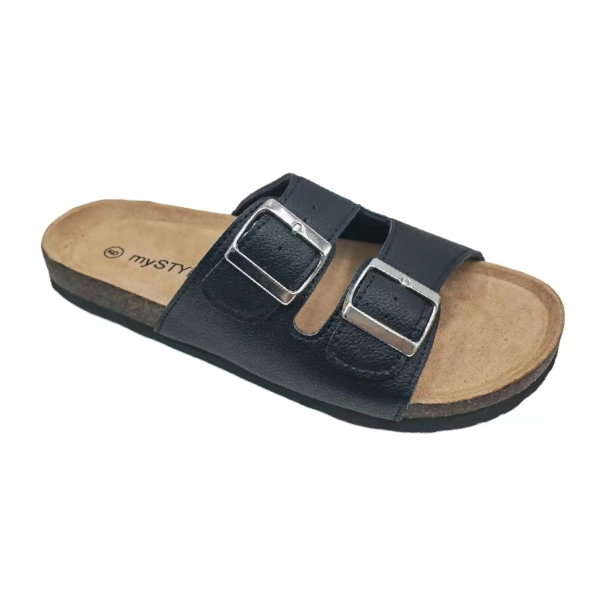 mySTYLE Women's Double Band Foot Bed Sandals sold by Giant Tiger