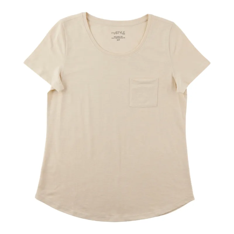 mySTYLE Women's Crew Neck T-Shirt sold by Giant Tiger