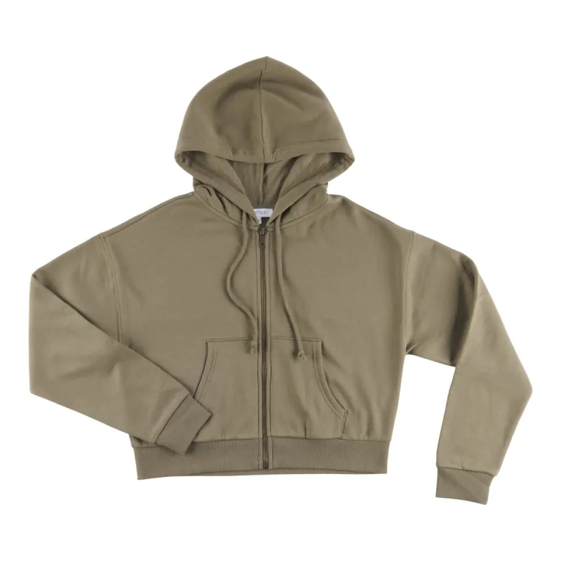 mySTYLE Women's Quest Cropped Fleece Zip Jacket sold by Giant Tiger