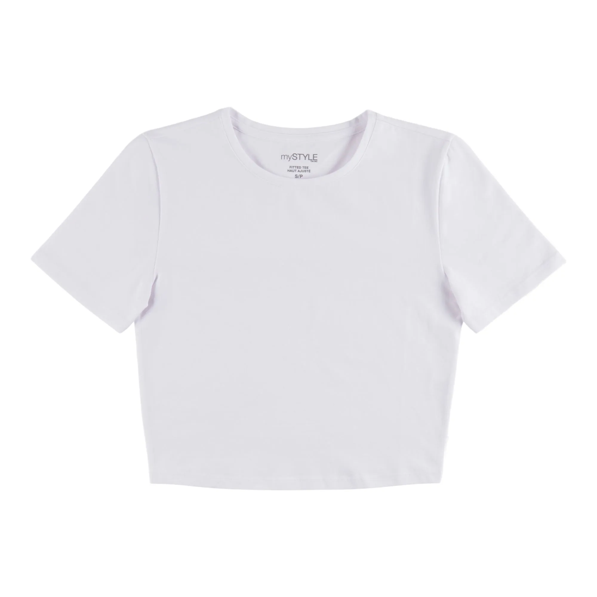 mySTYLE Women's Festival Solid Fitted Cropped T-Shirt sold by Giant Tiger product image thumbnail 2