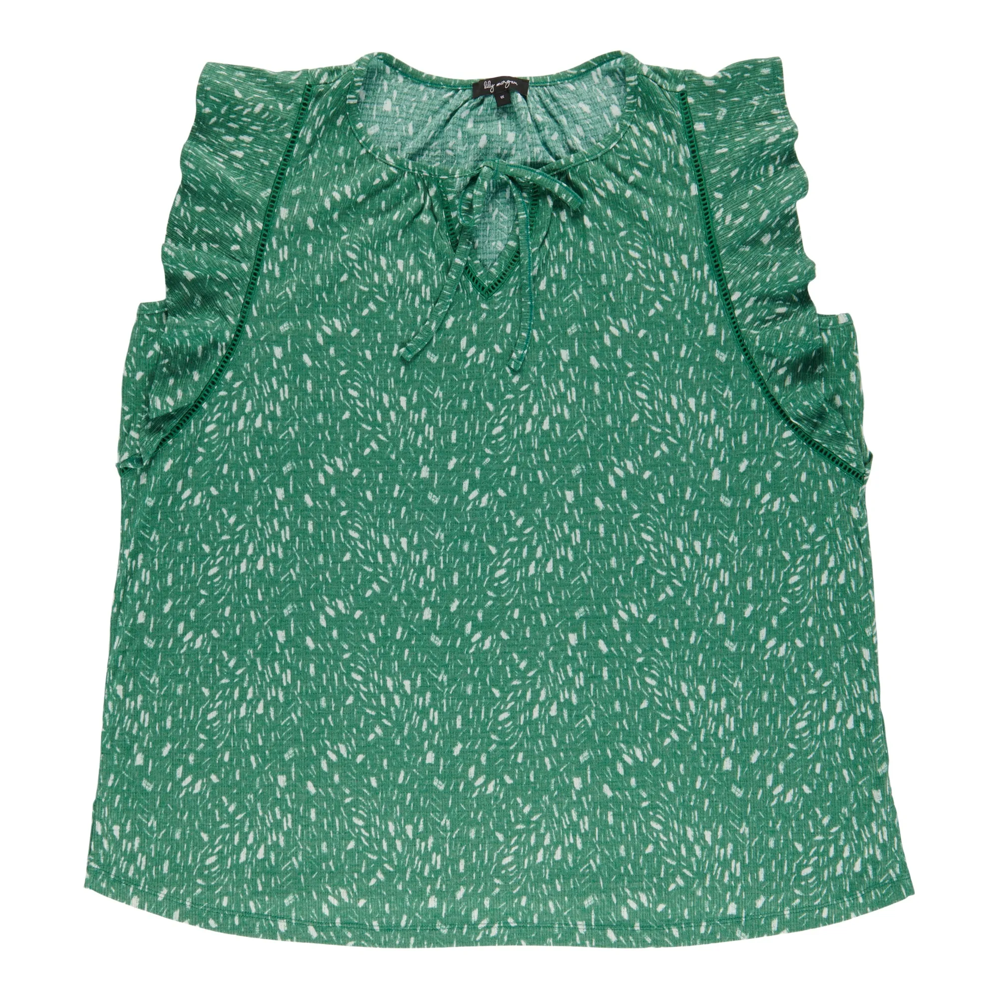 lily morgan Women's Plus V-Neck Ruffle Sleeve Camisole sold by Giant Tiger product image thumbnail 3