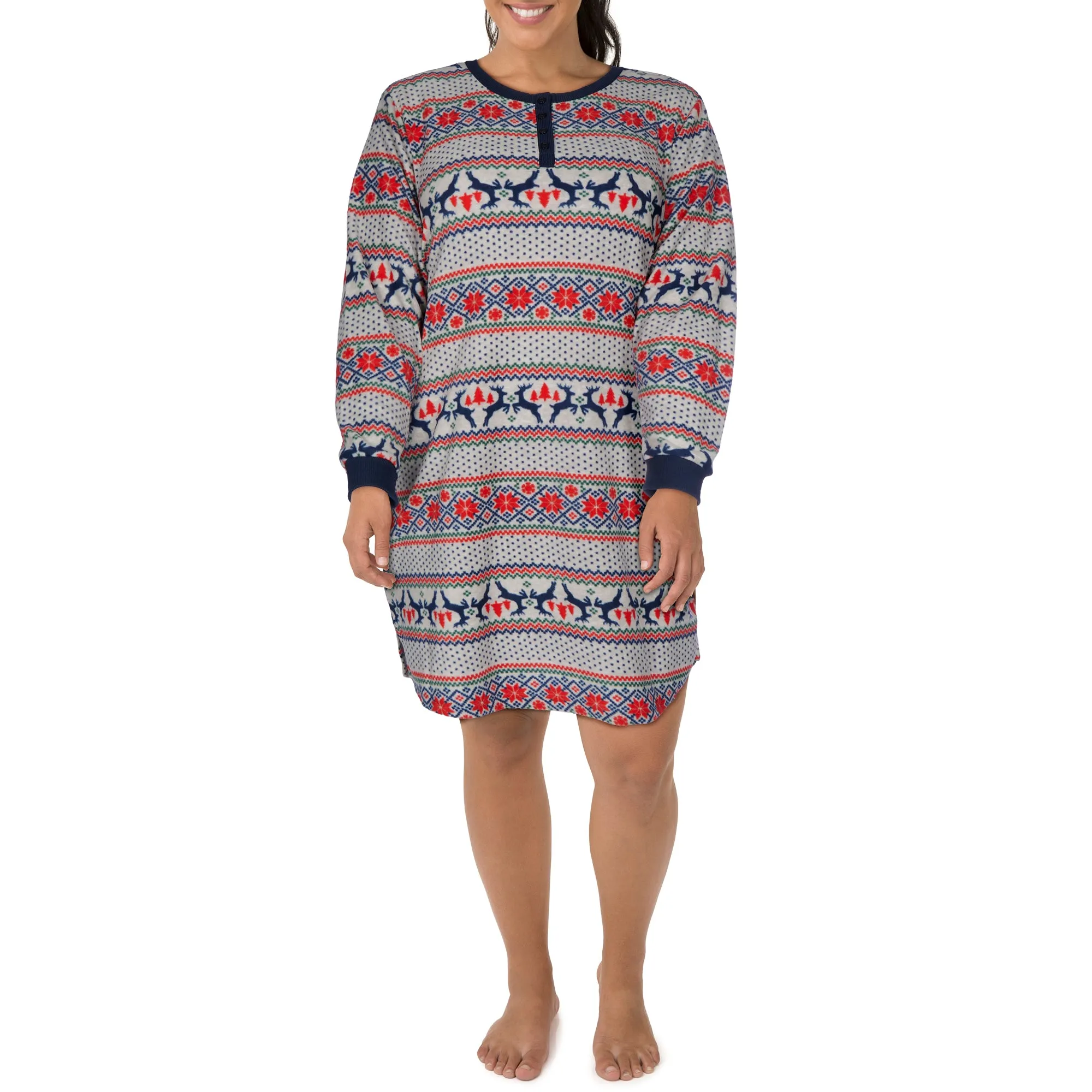 Carisma Women's Plus Micro-Polar Sleepshirt sold by Giant Tiger product image thumbnail 3