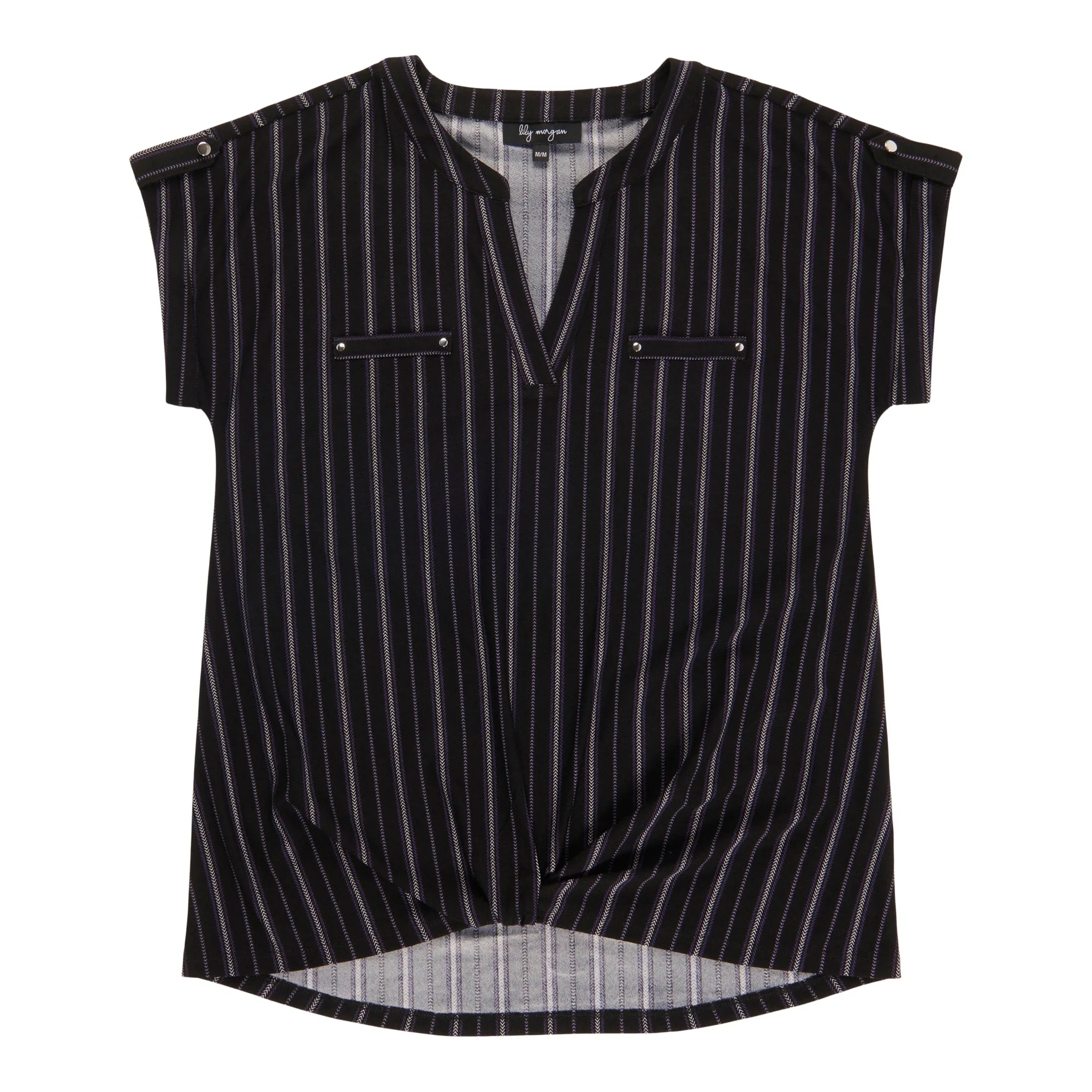 lily morgan Women's V-Neck Fold Over Detail Blouse sold by Giant Tiger product image thumbnail 2