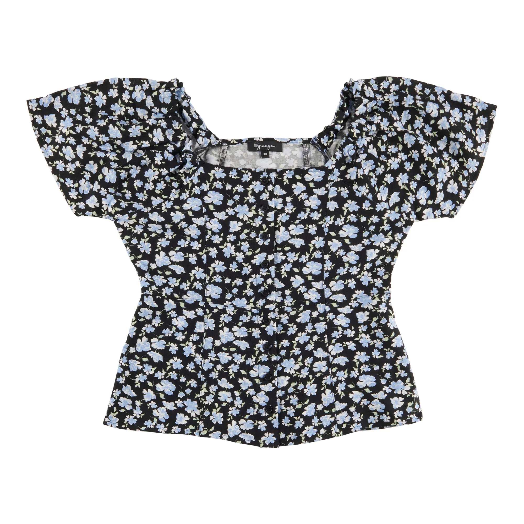 lily morgan Women's City Chic Printed Puff Sleeve Top sold by Giant Tiger product image thumbnail 5