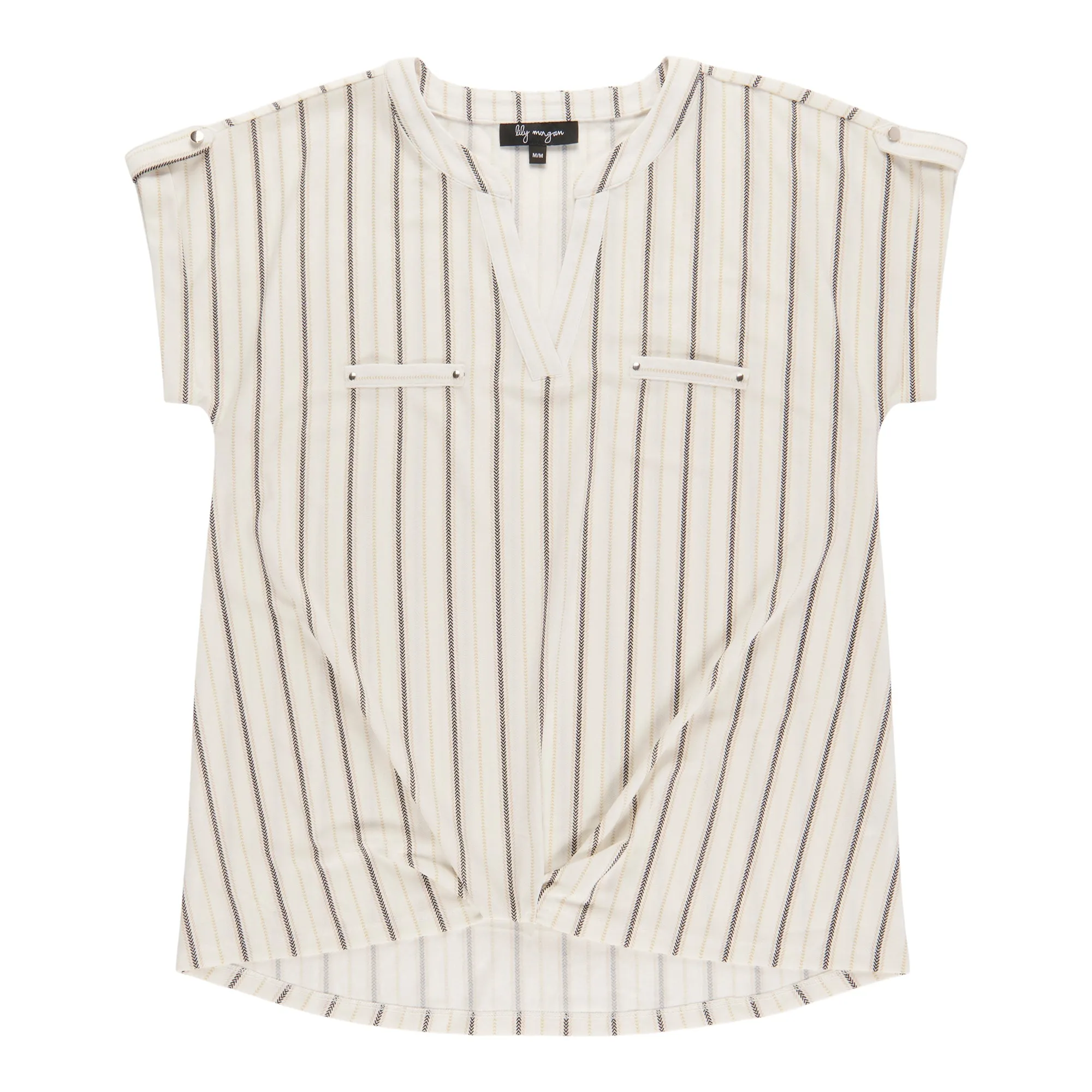 lily morgan Women's V-Neck Fold Over Detail Blouse sold by Giant Tiger product image thumbnail 4