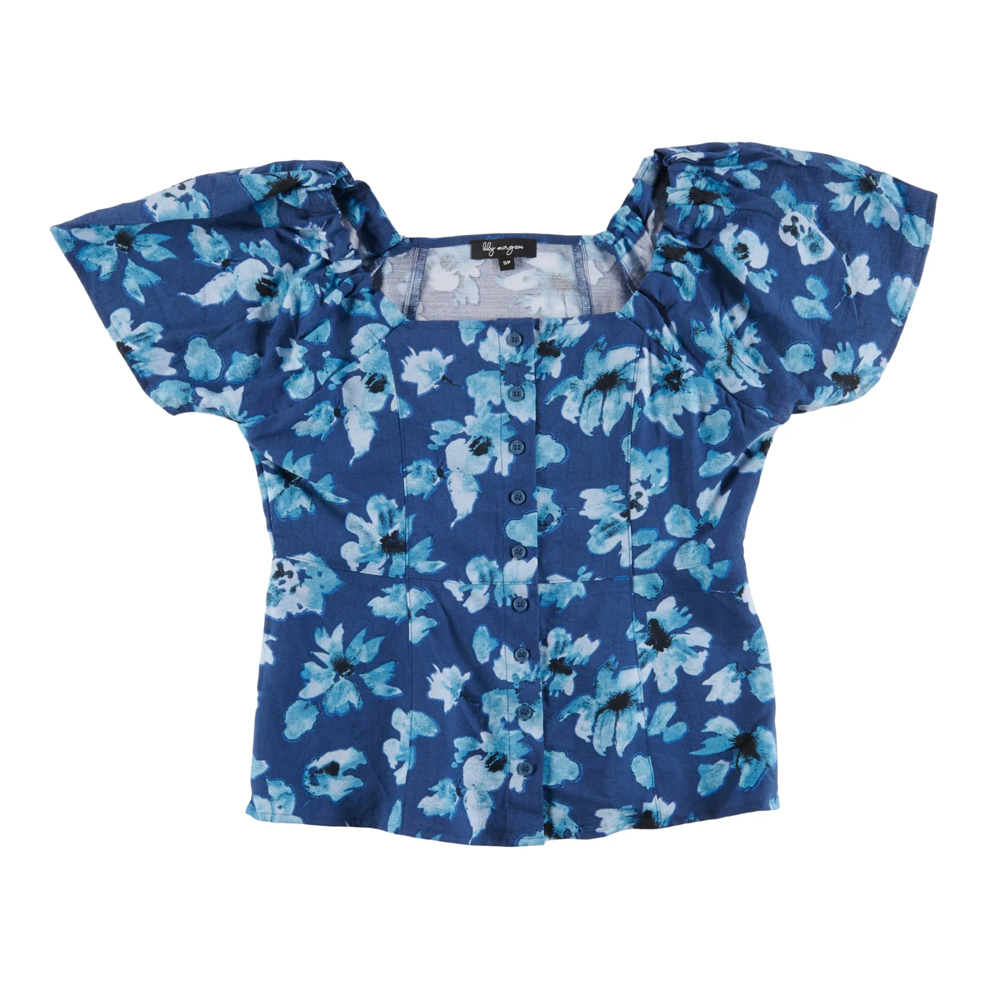 lily morgan Women's City Chic Printed Puff Sleeve Top sold by Giant Tiger product image thumbnail 3