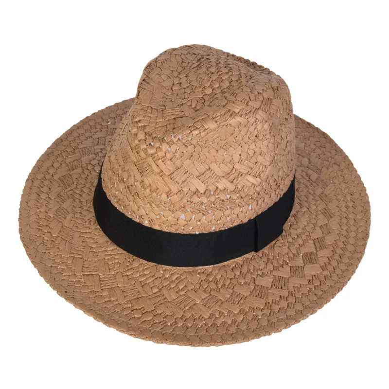 Panama cross-weave hat w/Black Band sold by Giant Tiger