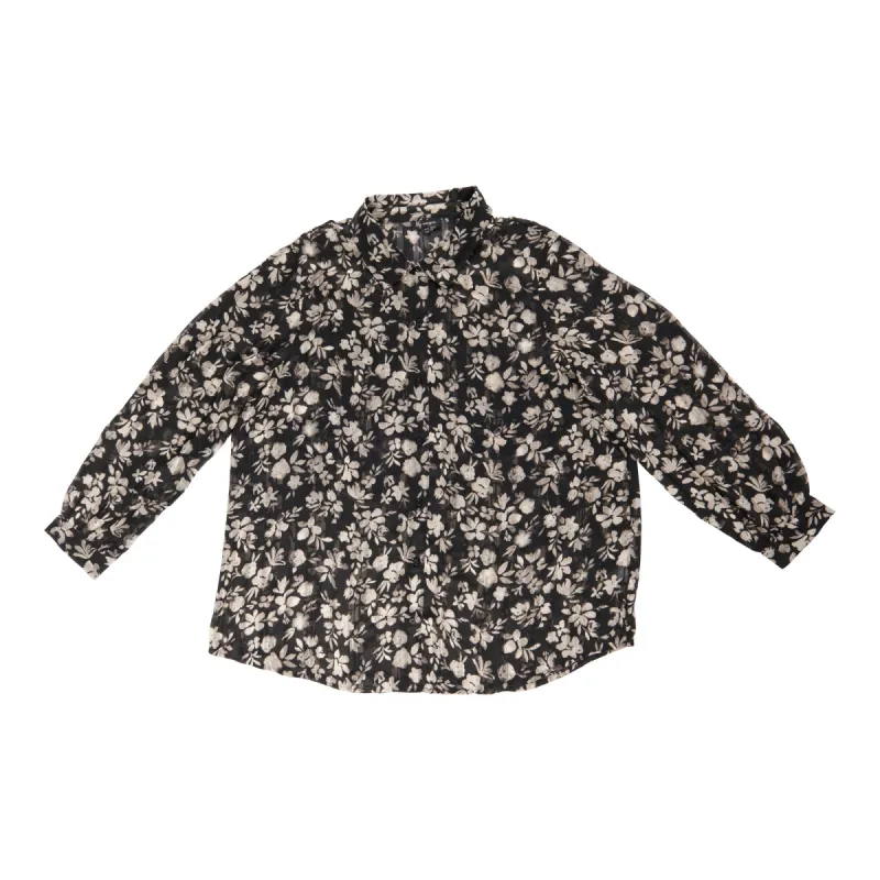 lily morgan Women's Plus Satin Stripe Blouse sold by Giant Tiger