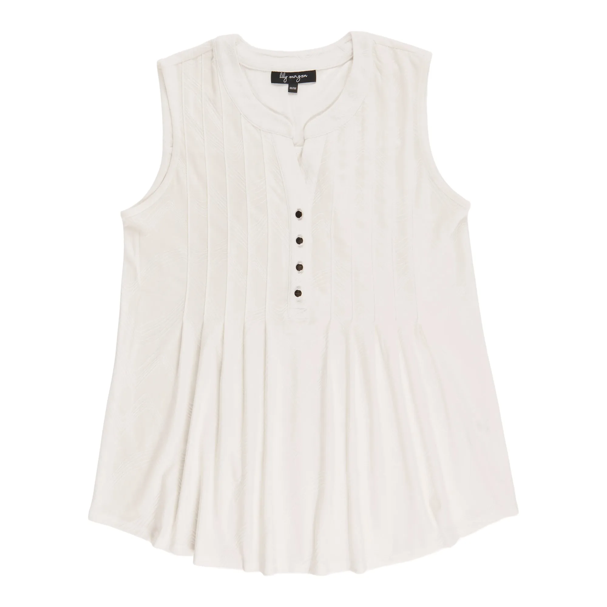 lily morgan Women's Sleeveless Pintuck Top sold by Giant Tiger