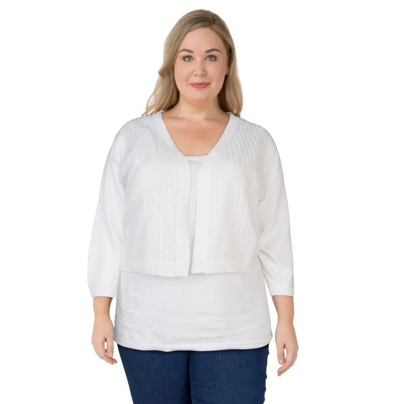 Women's Plus Open Bolero Cardigan, Assorted sold by Giant Tiger