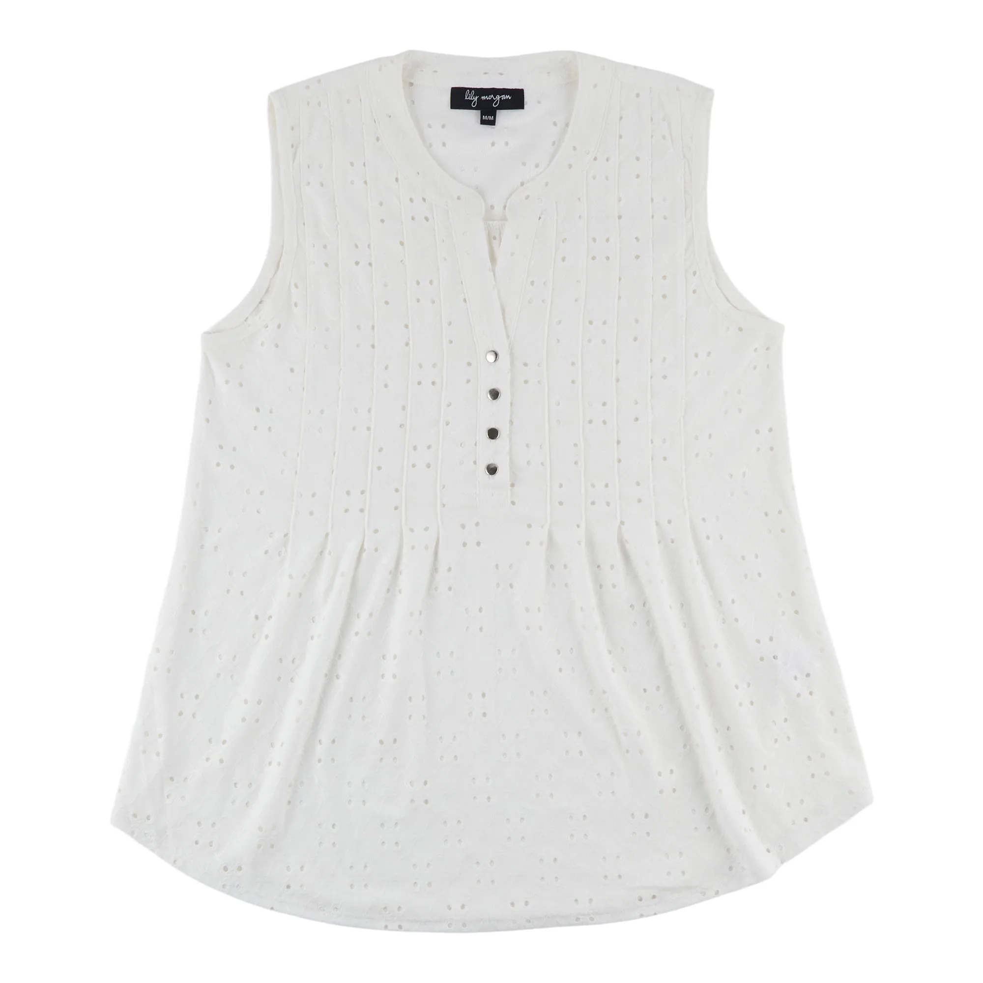 lily morgan Women's Sleeveless Pintuck Top sold by Giant Tiger product image thumbnail 2