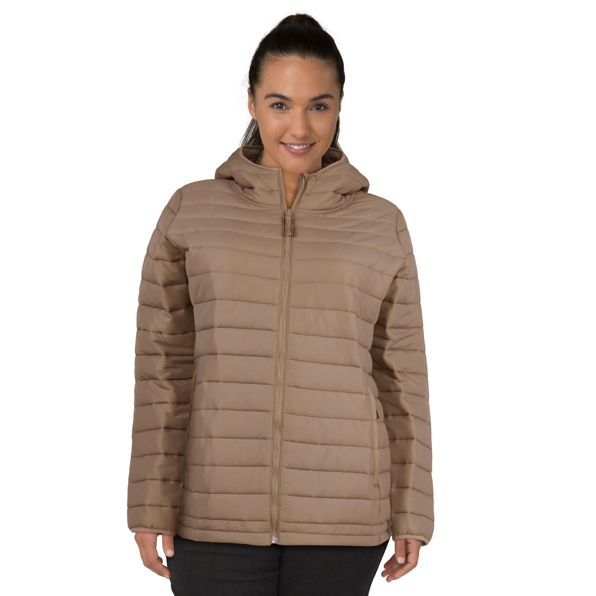 mySTYLE Women's Plus Eco Short Puffer Jacket sold by Giant Tiger product image thumbnail 2