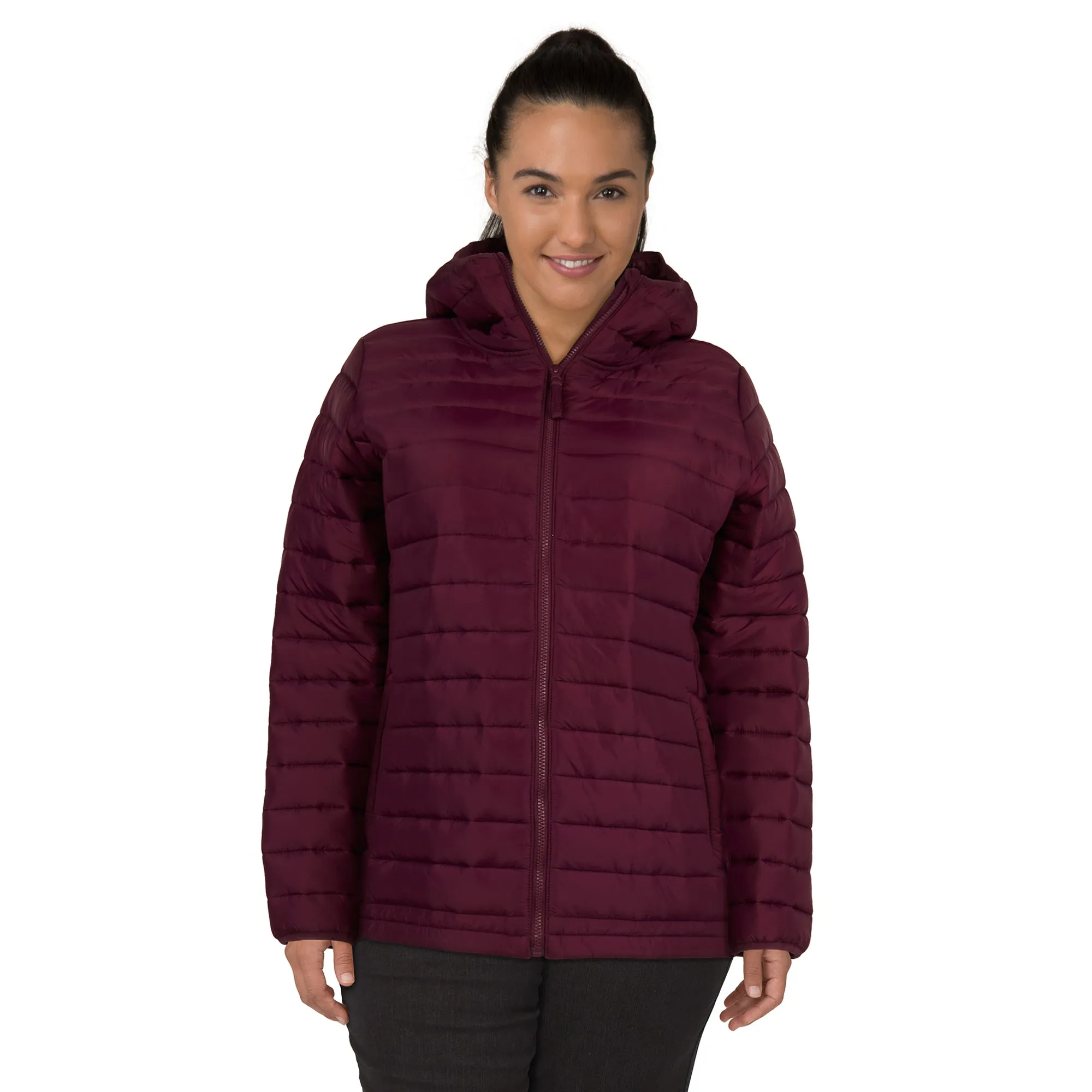 mySTYLE Women's Plus Eco Short Puffer Jacket sold by Giant Tiger product image thumbnail 3
