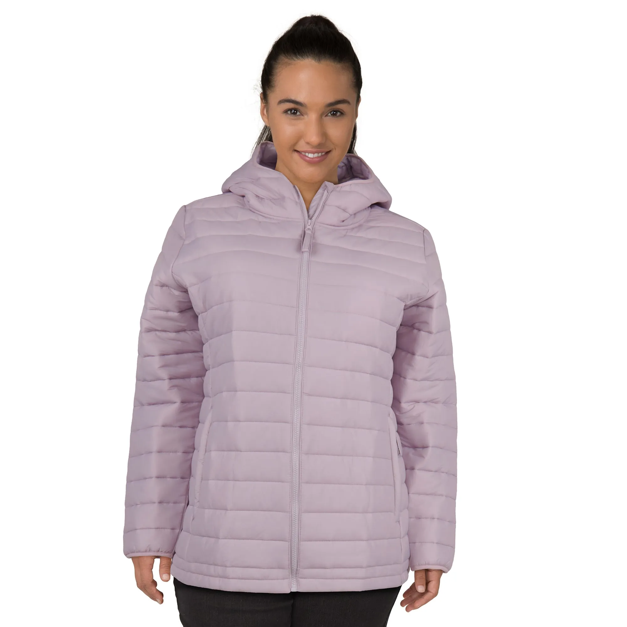 mySTYLE Women's Plus Eco Short Puffer Jacket sold by Giant Tiger product image thumbnail 4
