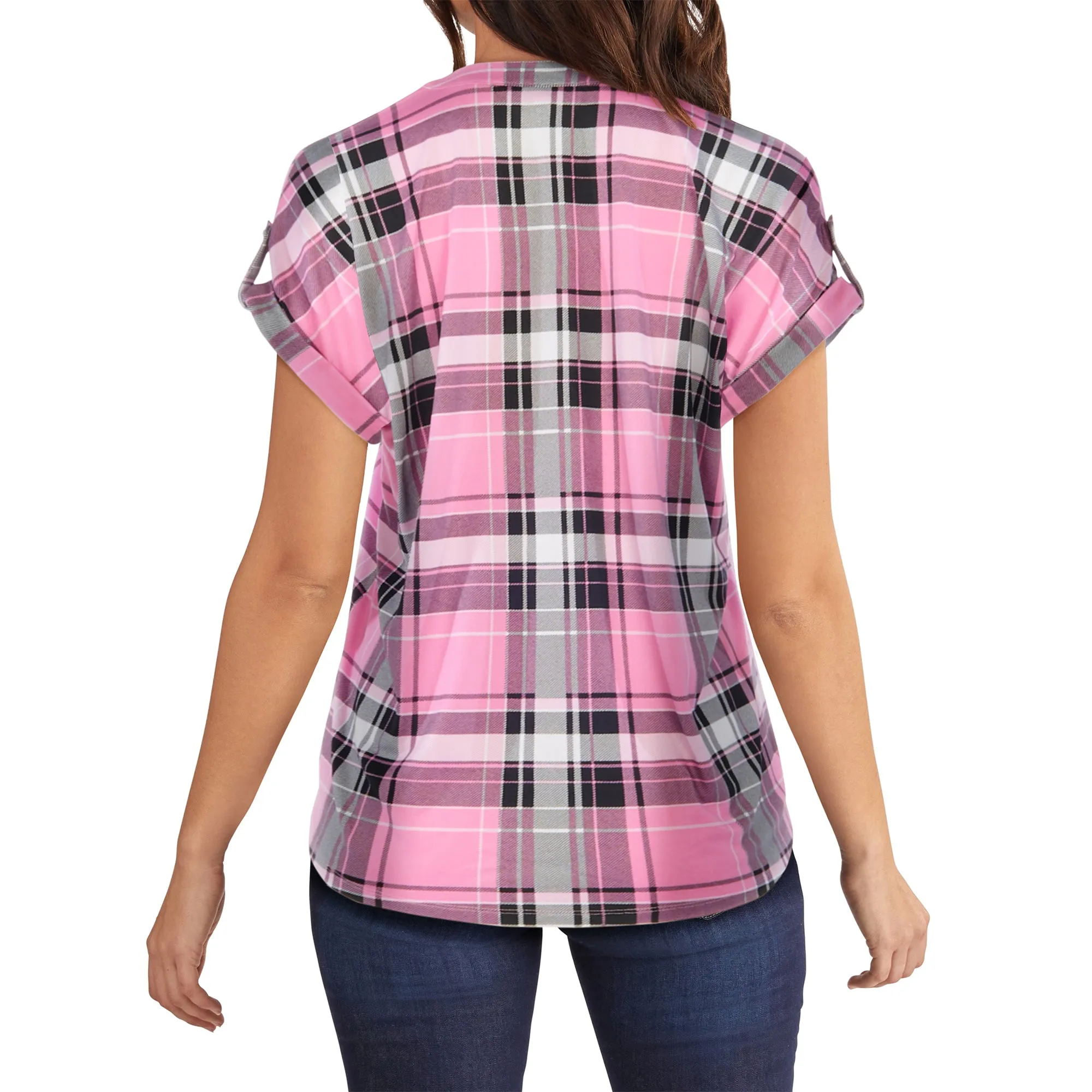 mySTYLE Women's Seaside Plaid Tie Front Top sold by Giant Tiger product image thumbnail 4