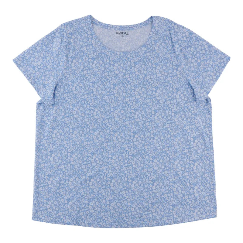 mySTYLE Women's Plus Floral T-Shirt sold by Giant Tiger