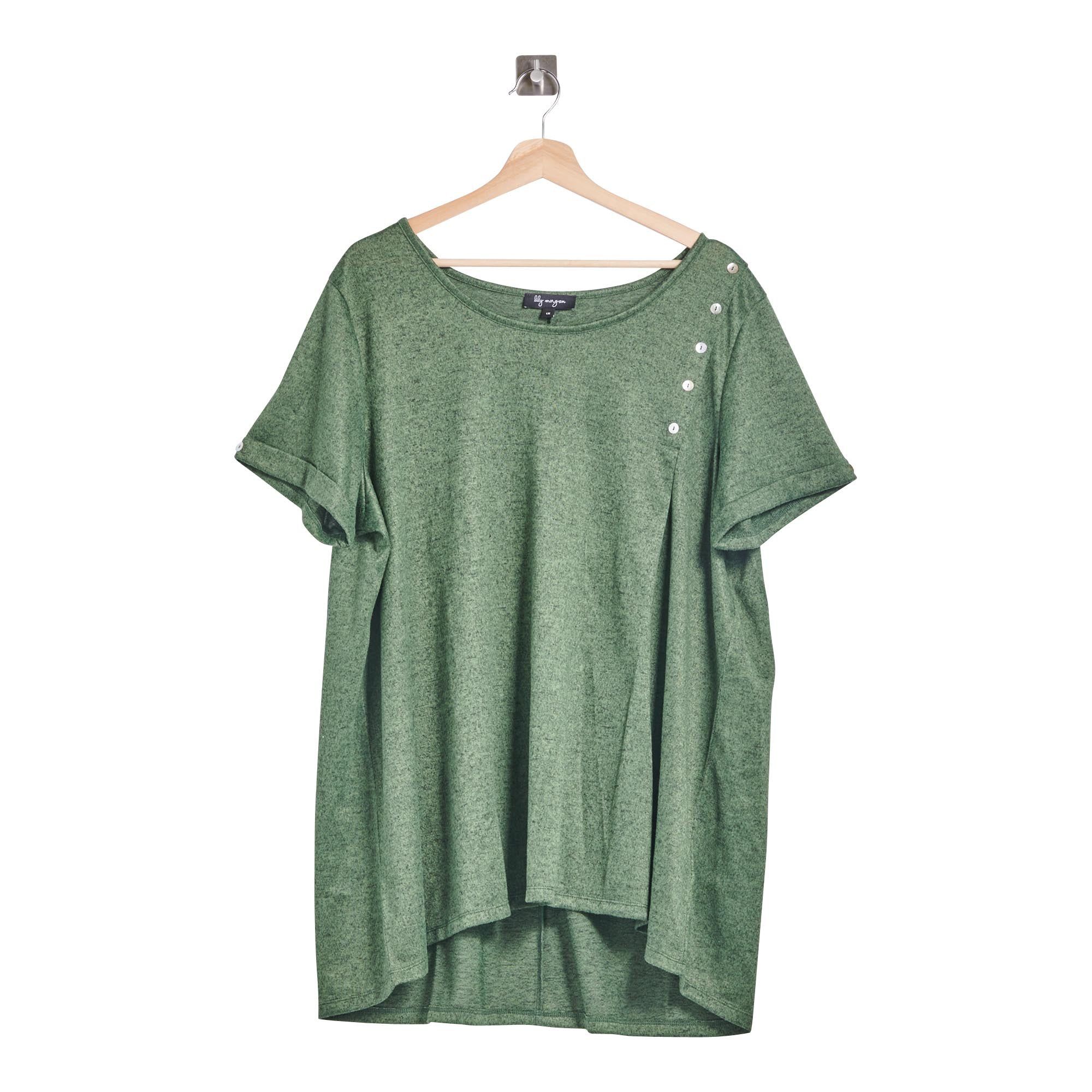 lily morgan Women's Plus Trend Edit Sweater Knit Top with Button Detailing sold by Giant Tiger product image thumbnail 3