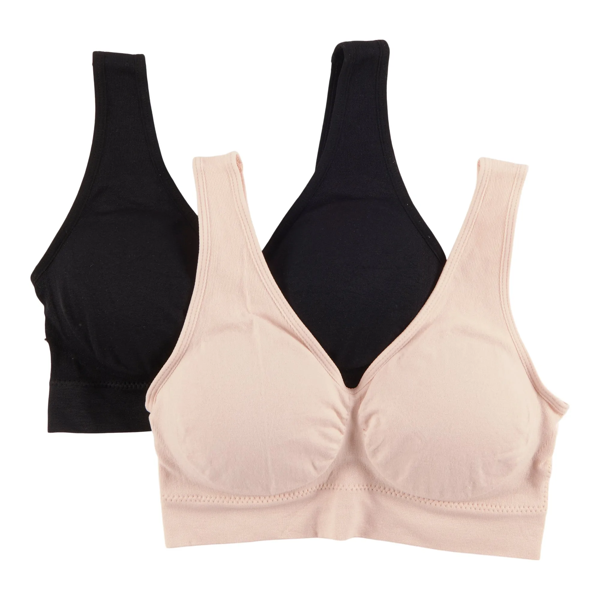 Carisma Solid Comfort Bra, 2-pack sold by Giant Tiger