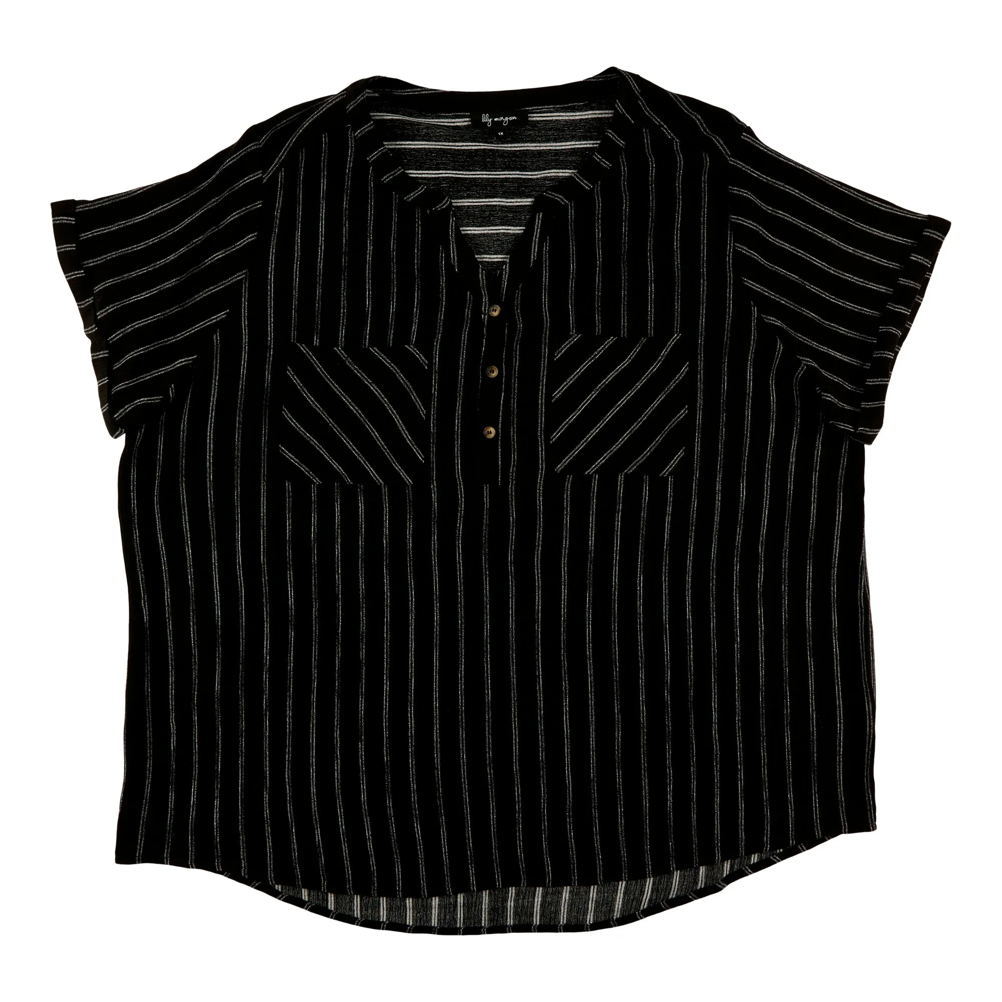 lily morgan Women's Plus V-Neck Blouse sold by Giant Tiger product image thumbnail 2