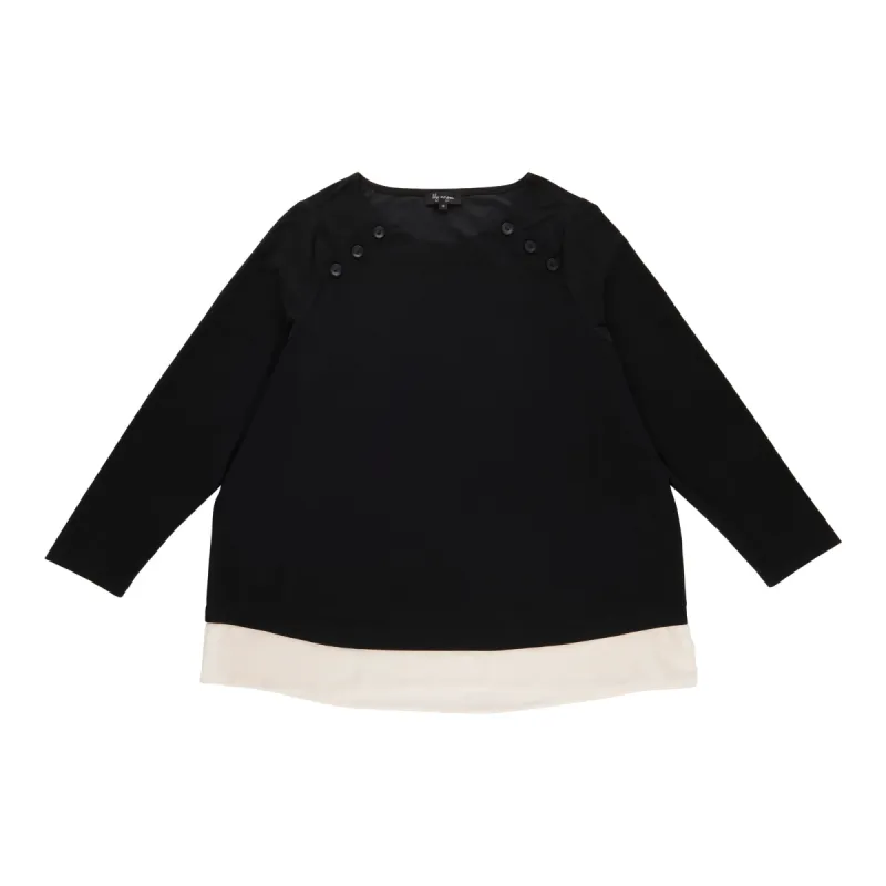 lily morgan Women's Plus Long Sleeve Top with Buttons sold by Giant Tiger