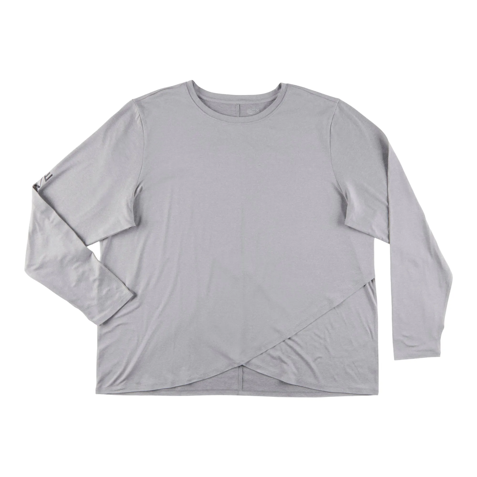 ACX Active Women's Plus Fitness Long Sleeve Top with a Crossover Bottom sold by Giant Tiger