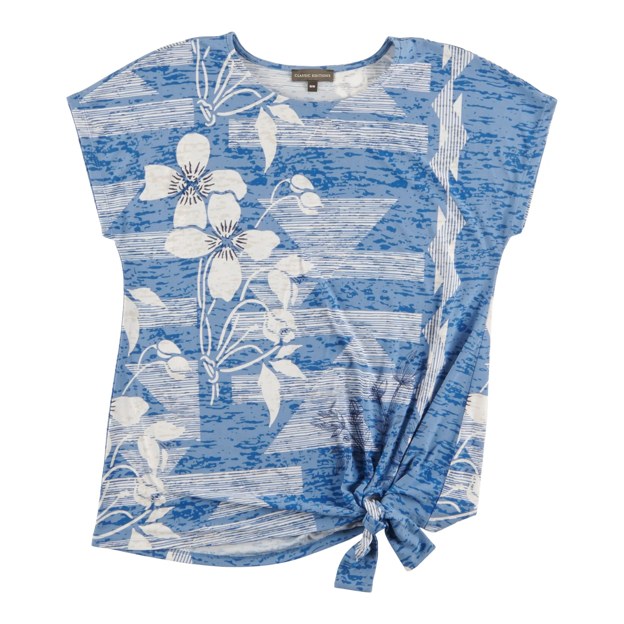 Classic Editions Women's Summer Look All-Over Print Top with a Side Knot sold by Giant Tiger product image thumbnail 2