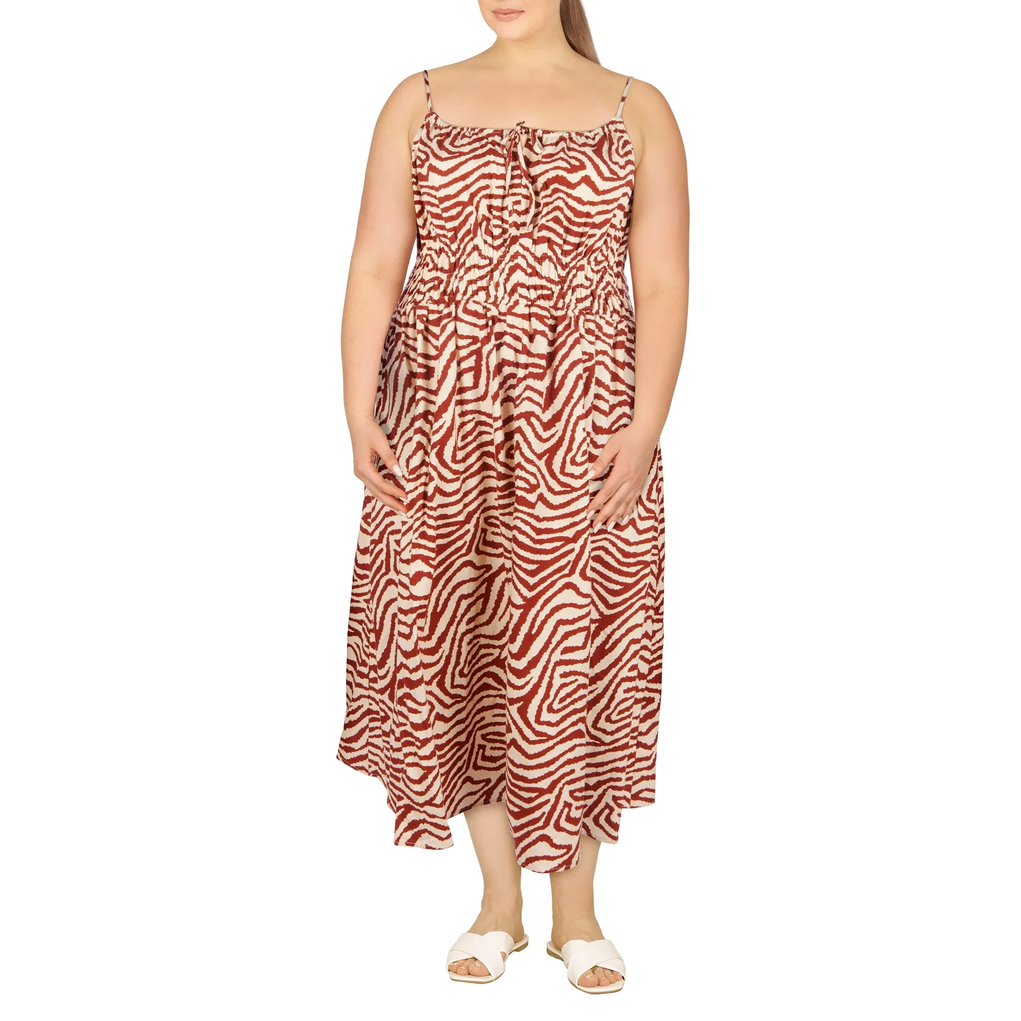 lily morgan Women's Plus Mystic Linen Dress sold by Giant Tiger product image thumbnail 5
