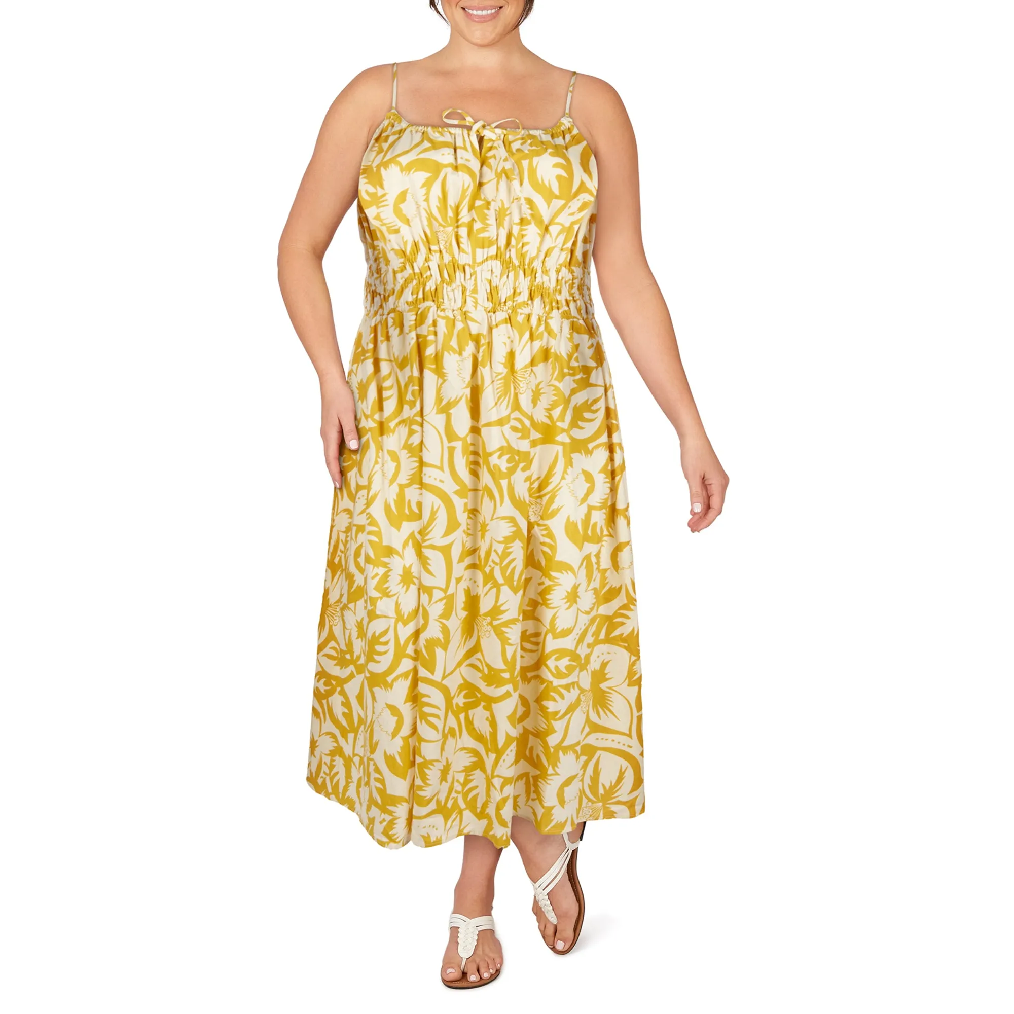 lily morgan Women's Plus Mystic Linen Dress sold by Giant Tiger product image thumbnail 3