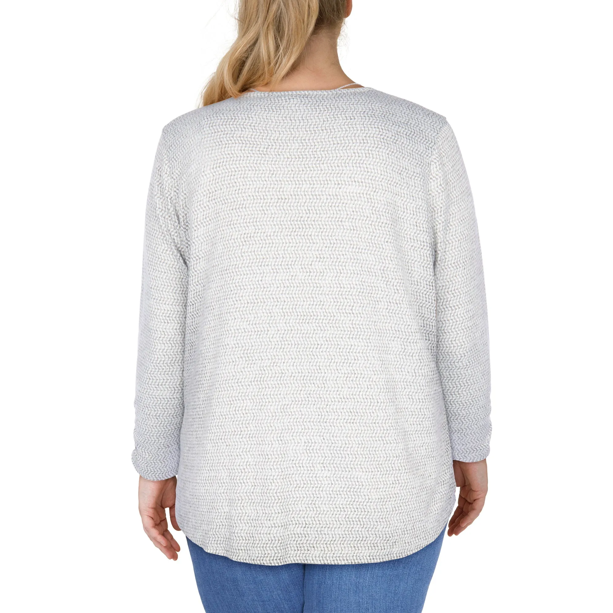 lily morgan Women's Plus Round Neck Blouse sold by Giant Tiger product image thumbnail 2