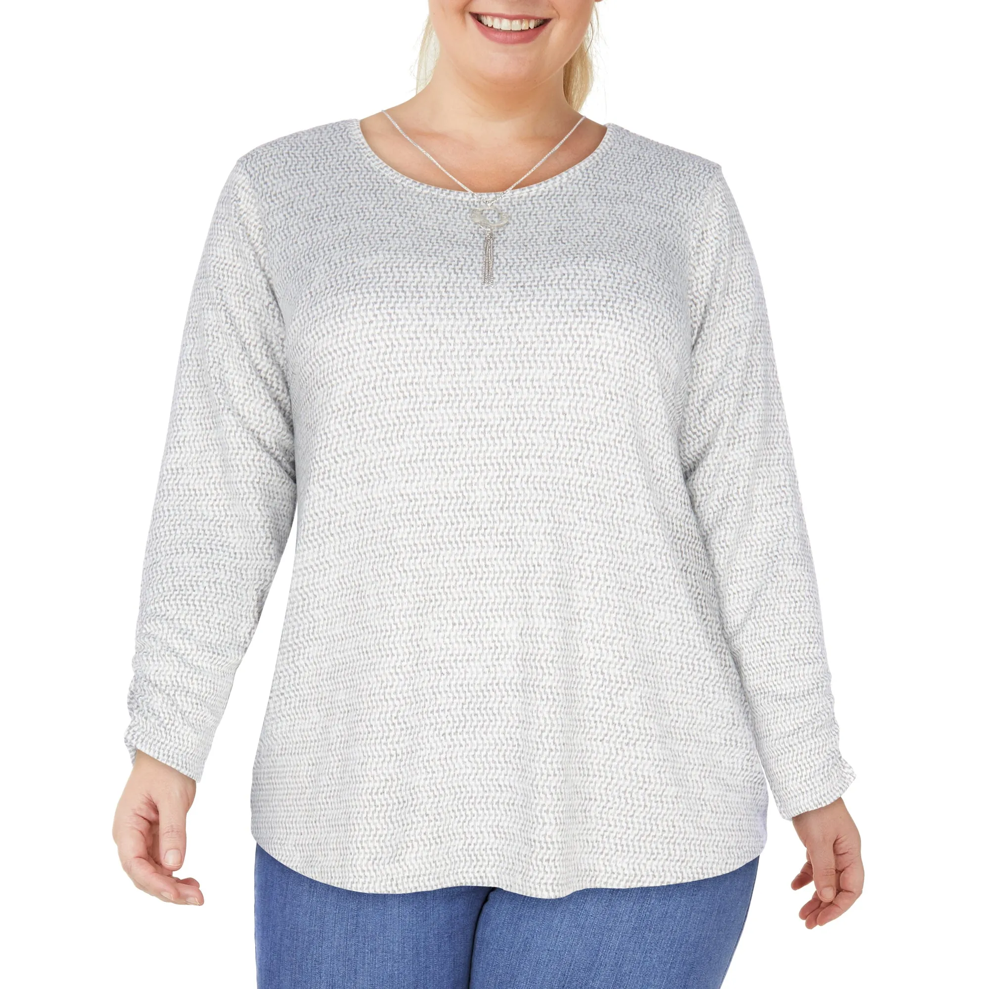 lily morgan Women's Plus Round Neck Blouse sold by Giant Tiger