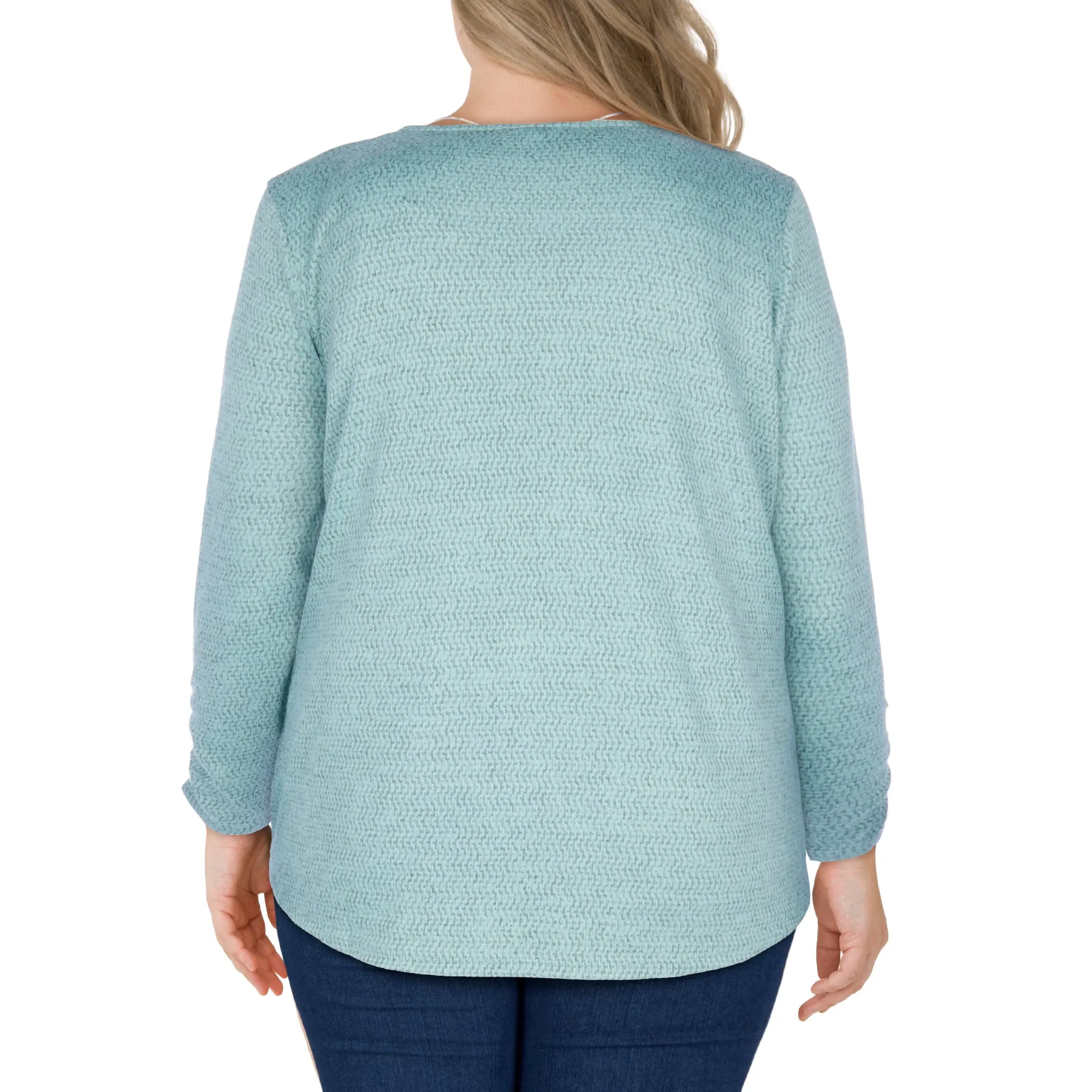 lily morgan Women's Plus Round Neck Blouse sold by Giant Tiger product image thumbnail 4