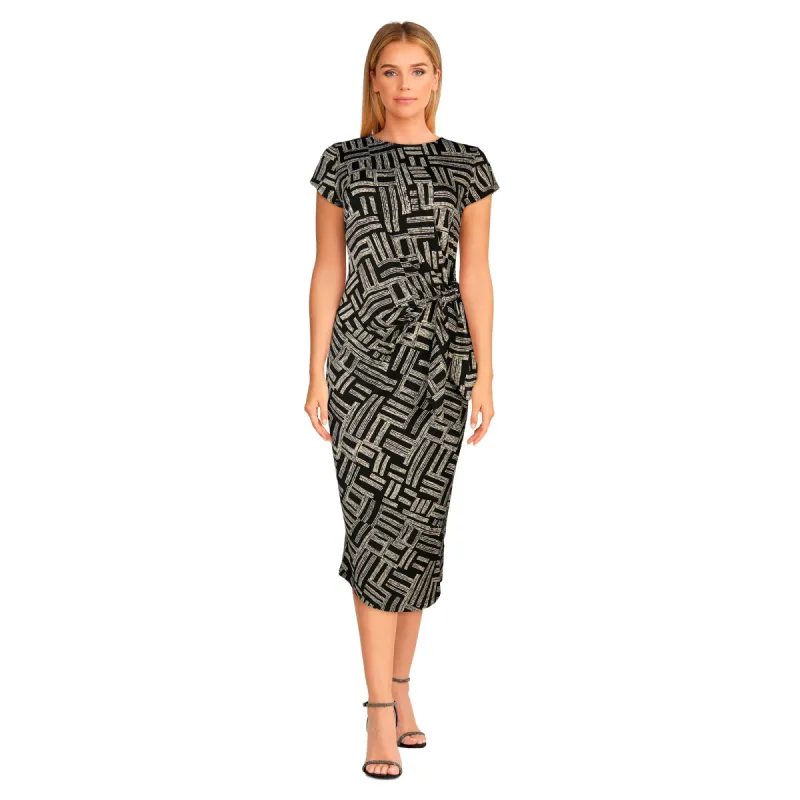 Women's Short Sleeve Side Tie Midi Dress sold by Giant Tiger