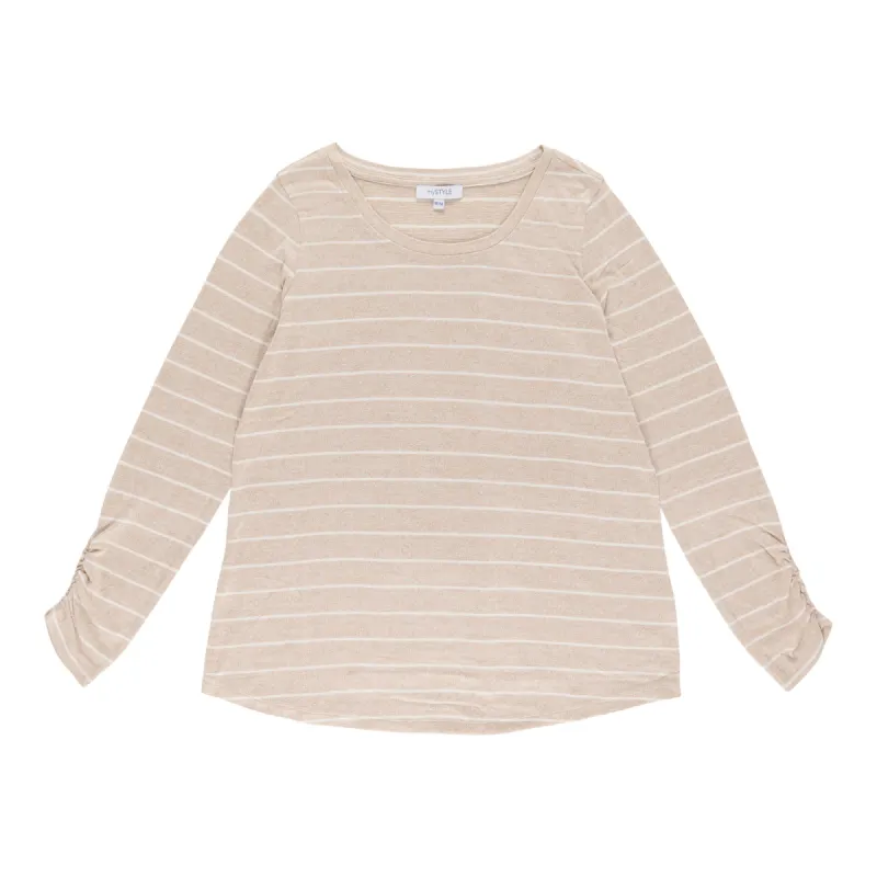 mySTYLE Women's Round Neck Long Sleeve Top sold by Giant Tiger