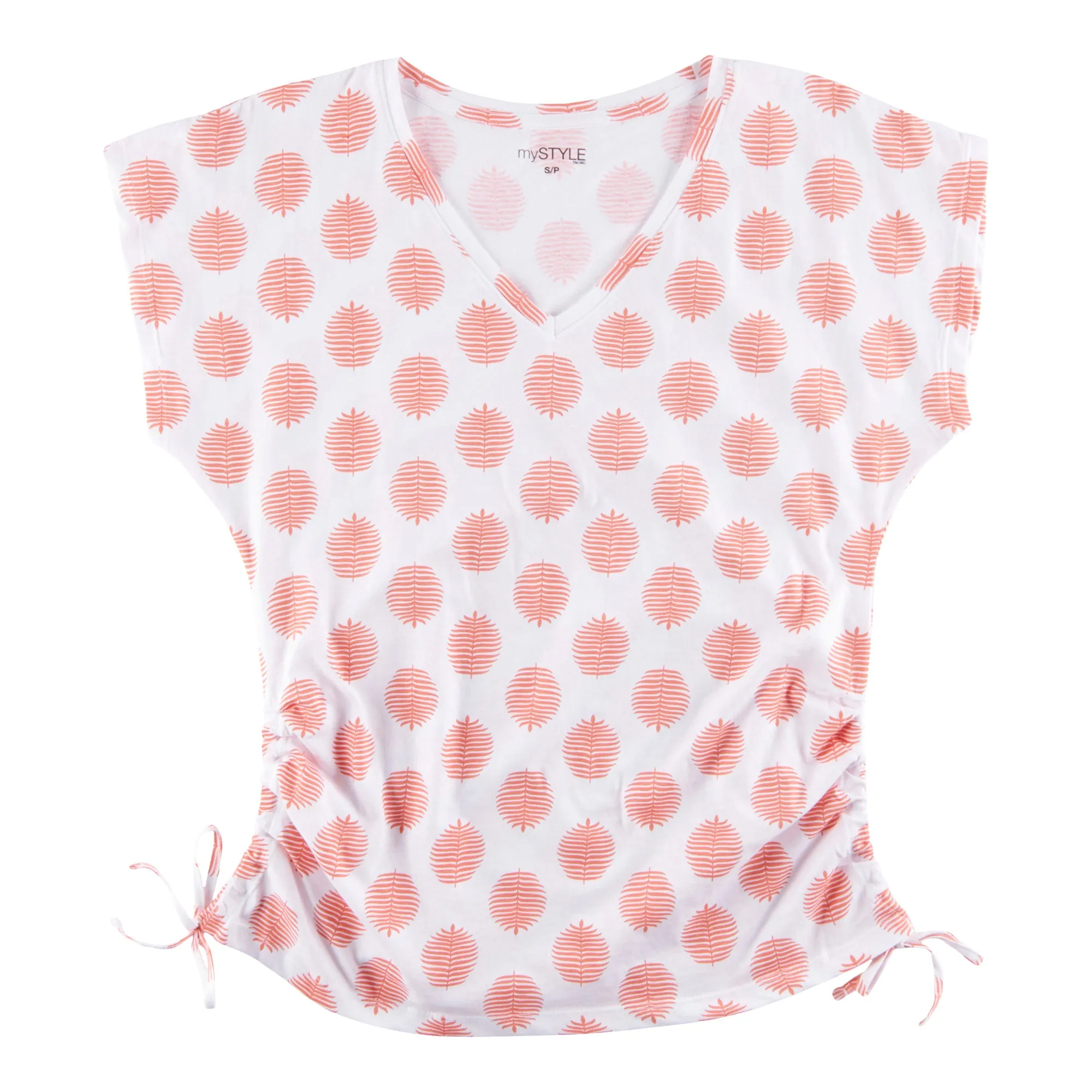 mySTYLE Women's Plus Summer Sizzle Printed V-Neck Side Tie T-Shirt sold by Giant Tiger product image thumbnail 3