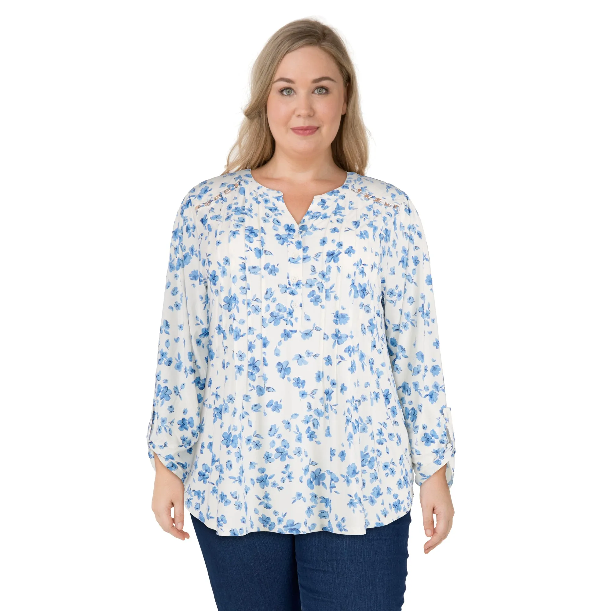 lily morgan Women's Plus Shoulder Silver Chain Top sold by Giant Tiger product image thumbnail 4