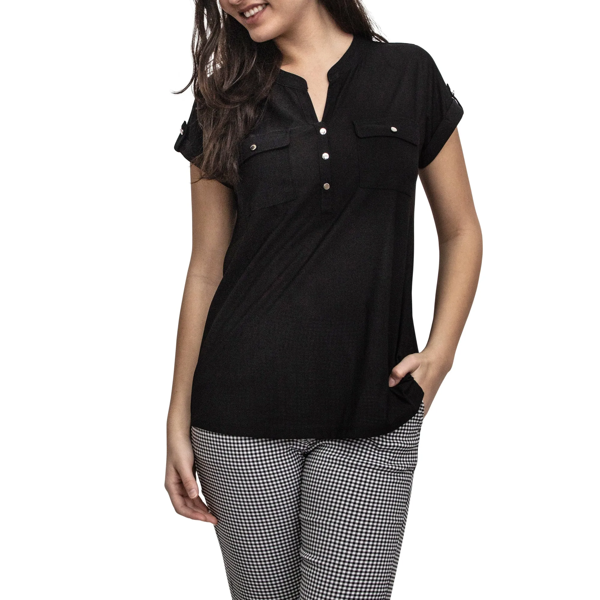 lily morgan Women's Solid Knit Top sold by Giant Tiger