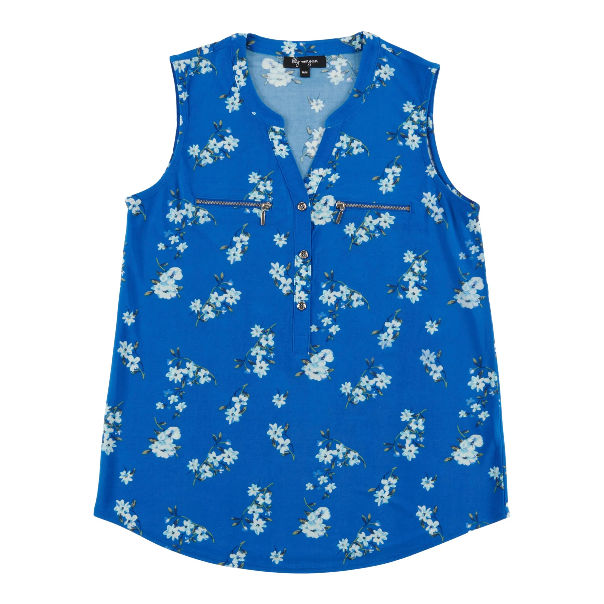 lily morgan Women's Floral Printed Top with Pocket Trim sold by Giant Tiger product image thumbnail 4