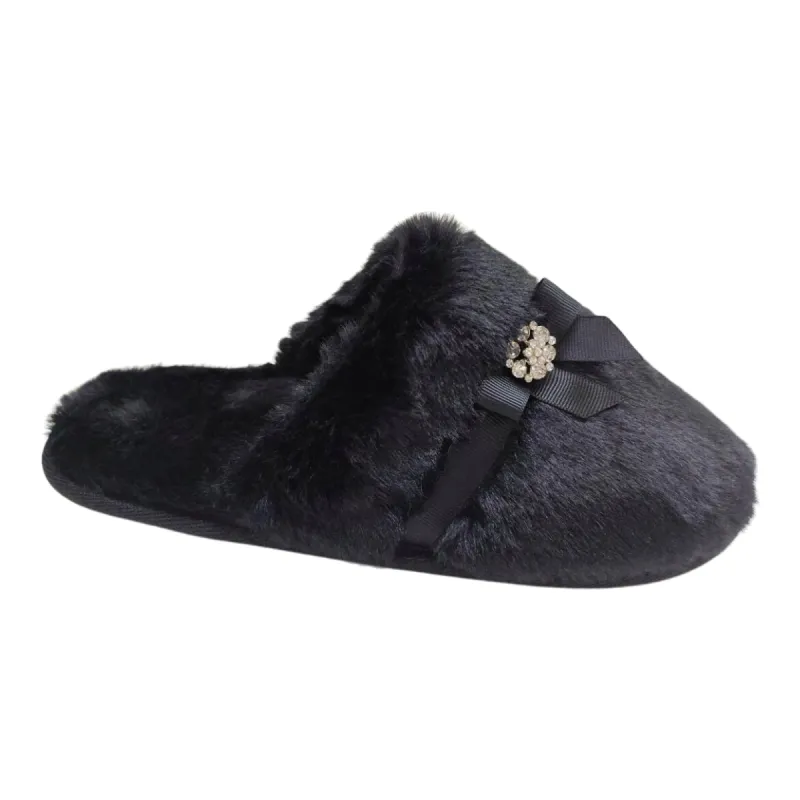 Cure Women's Memory Foam Bow Slippers sold by Giant Tiger