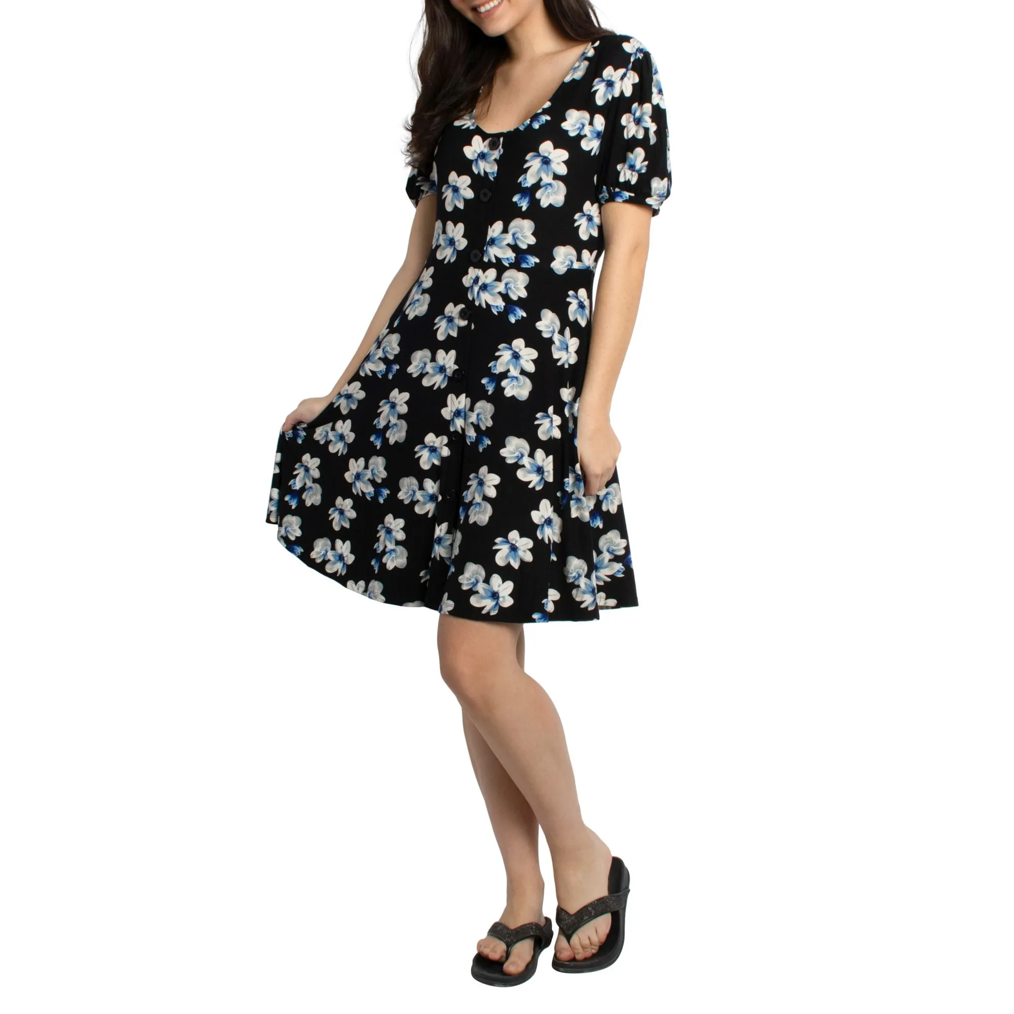 lily morgan Women's Button Front Dress sold by Giant Tiger product image thumbnail 3