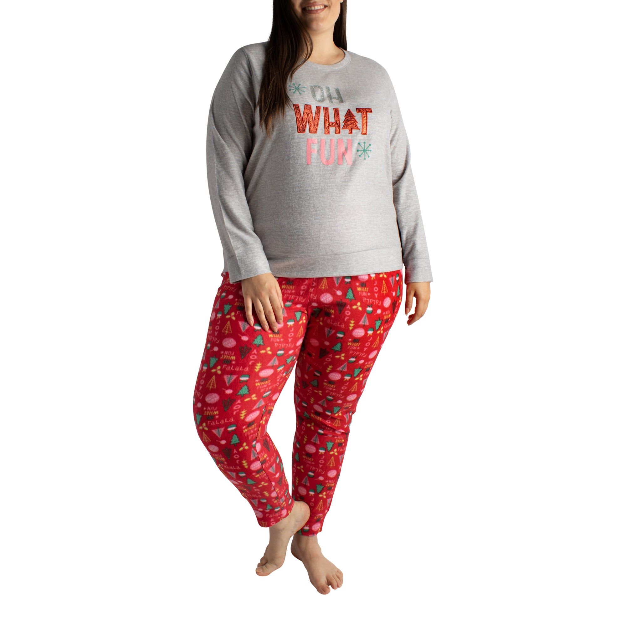 Comfy Cozy Women's Plus Christmas PJ Set 2pc. sold by Giant Tiger