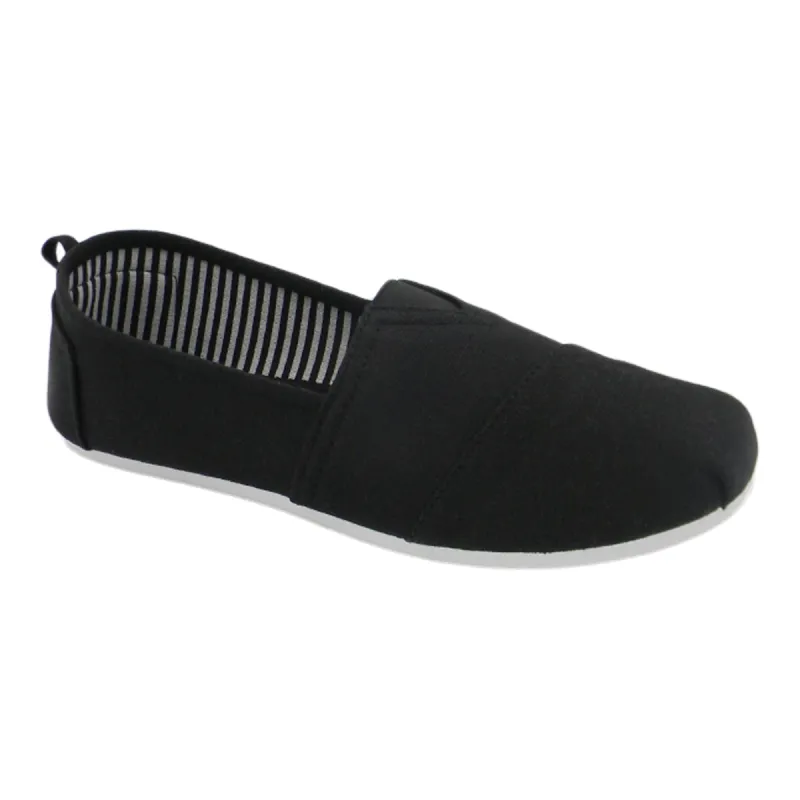 mySTYLE Women's Canvas Espadrilles, Black sold by Giant Tiger