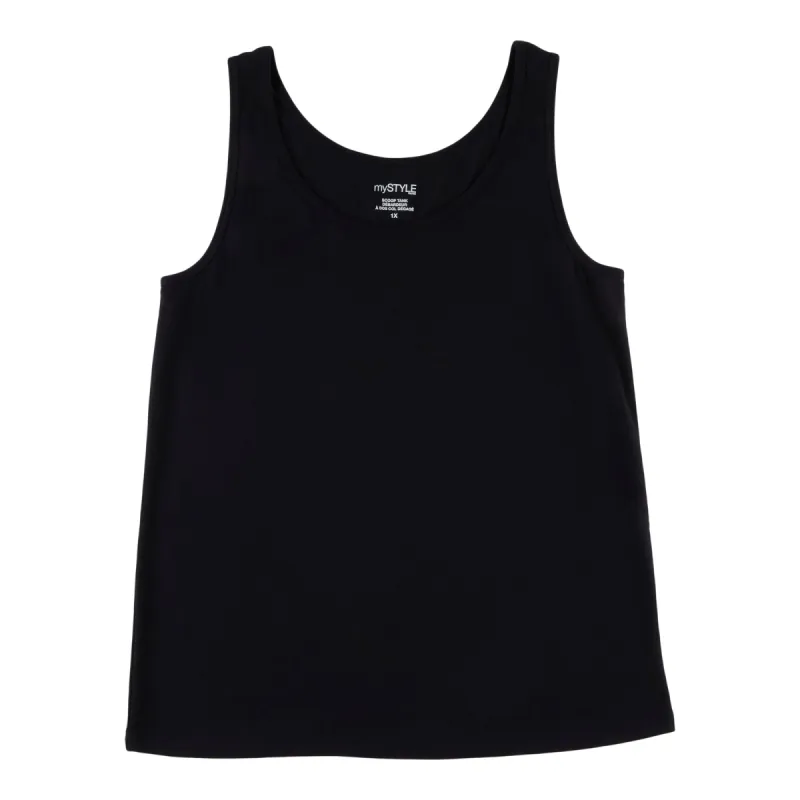mySTYLE Women's Plus Scooped Tank Top sold by Giant Tiger