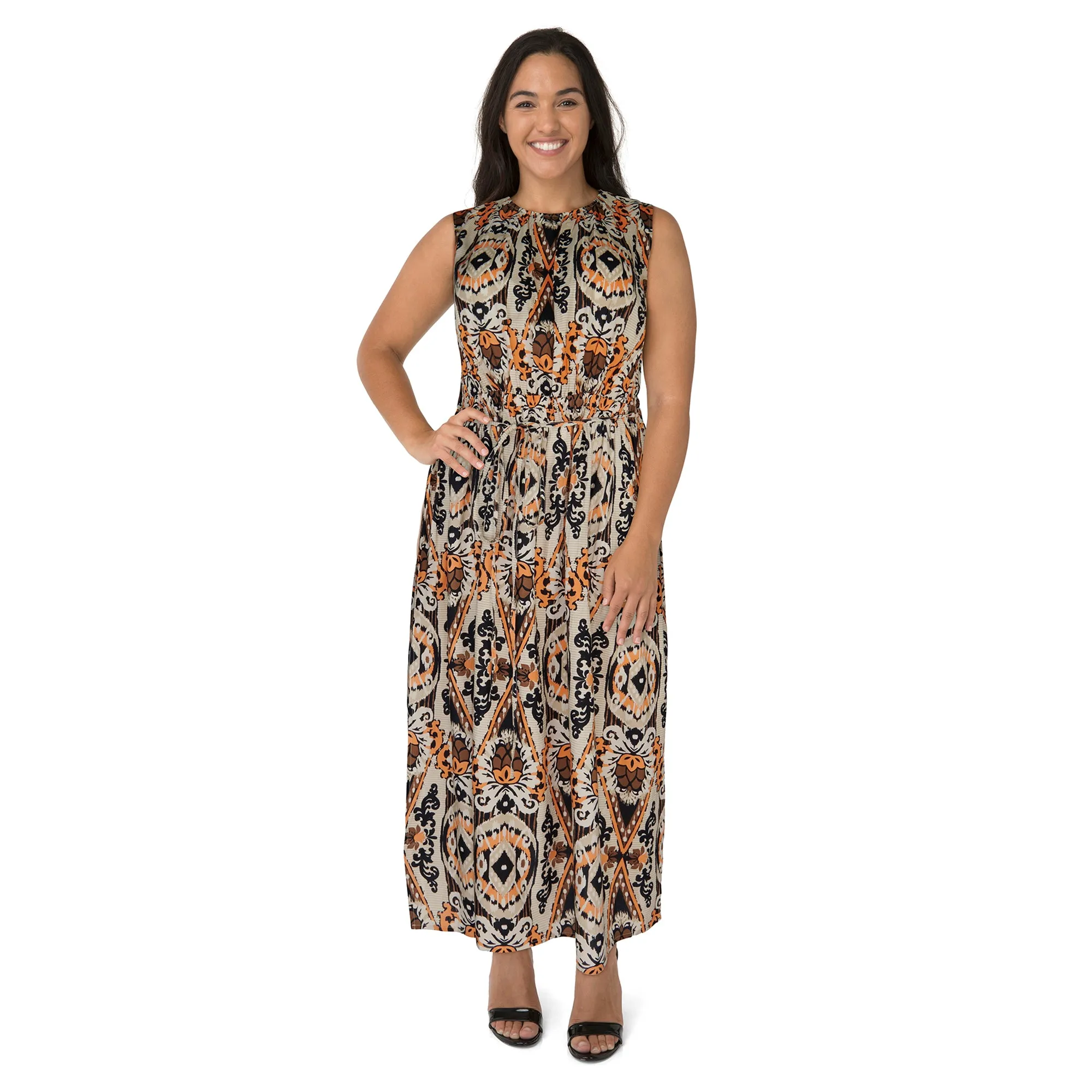 mySTYLE Women's Plus Festival Cut-Out Back Maxi Dress sold by Giant Tiger