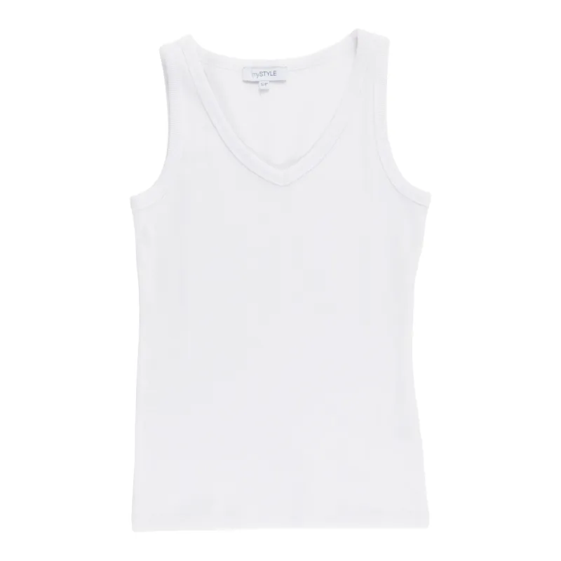 mySTYLE Women's Ribbed V-Neck Tank Top sold by Giant Tiger
