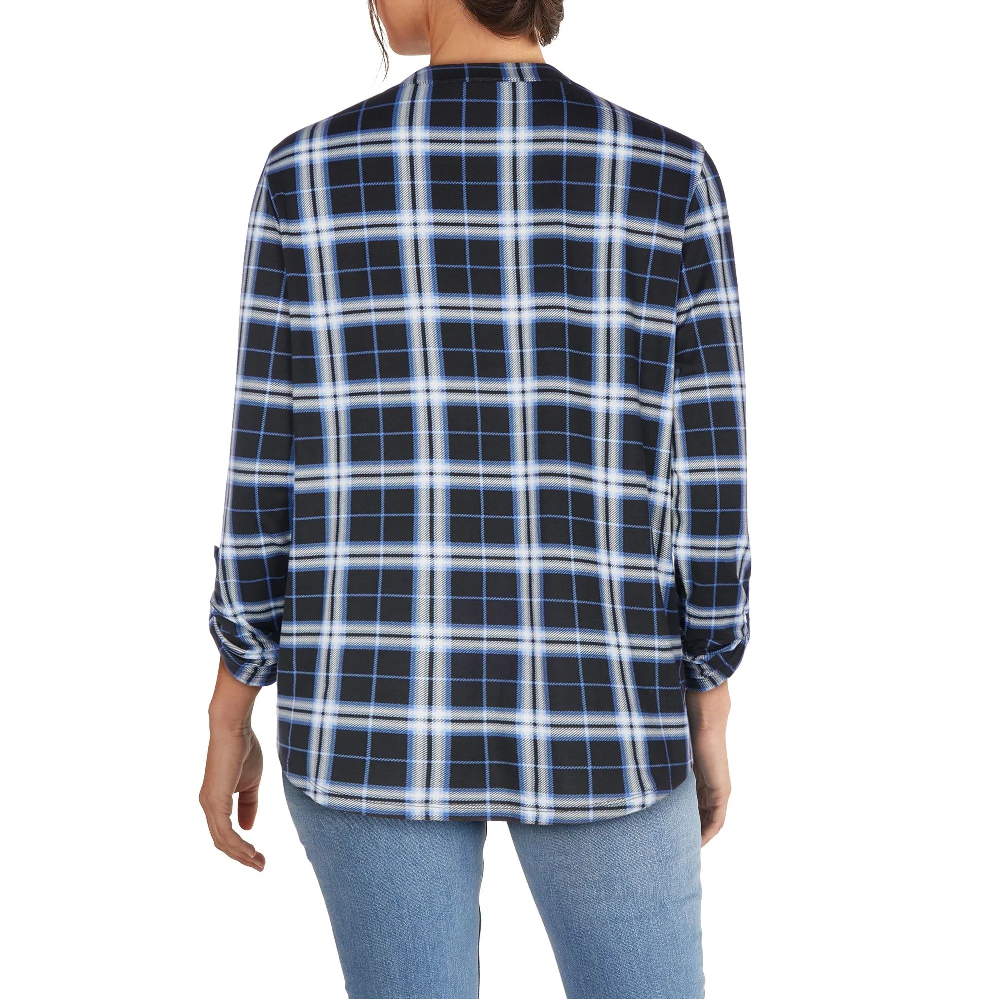 mySTYLE Women's V-Neck Lace-Up Blouse sold by Giant Tiger product image thumbnail 2