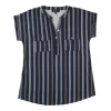lily morgan Women's Printed Short Sleeve Front Pocket Blouse sold by Giant Tiger