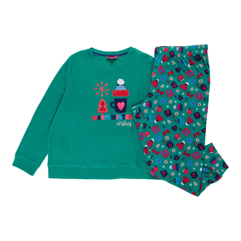 Carisma Women's Plus Bunny Fleece PJ Set, 2-Piece sold by Giant Tiger