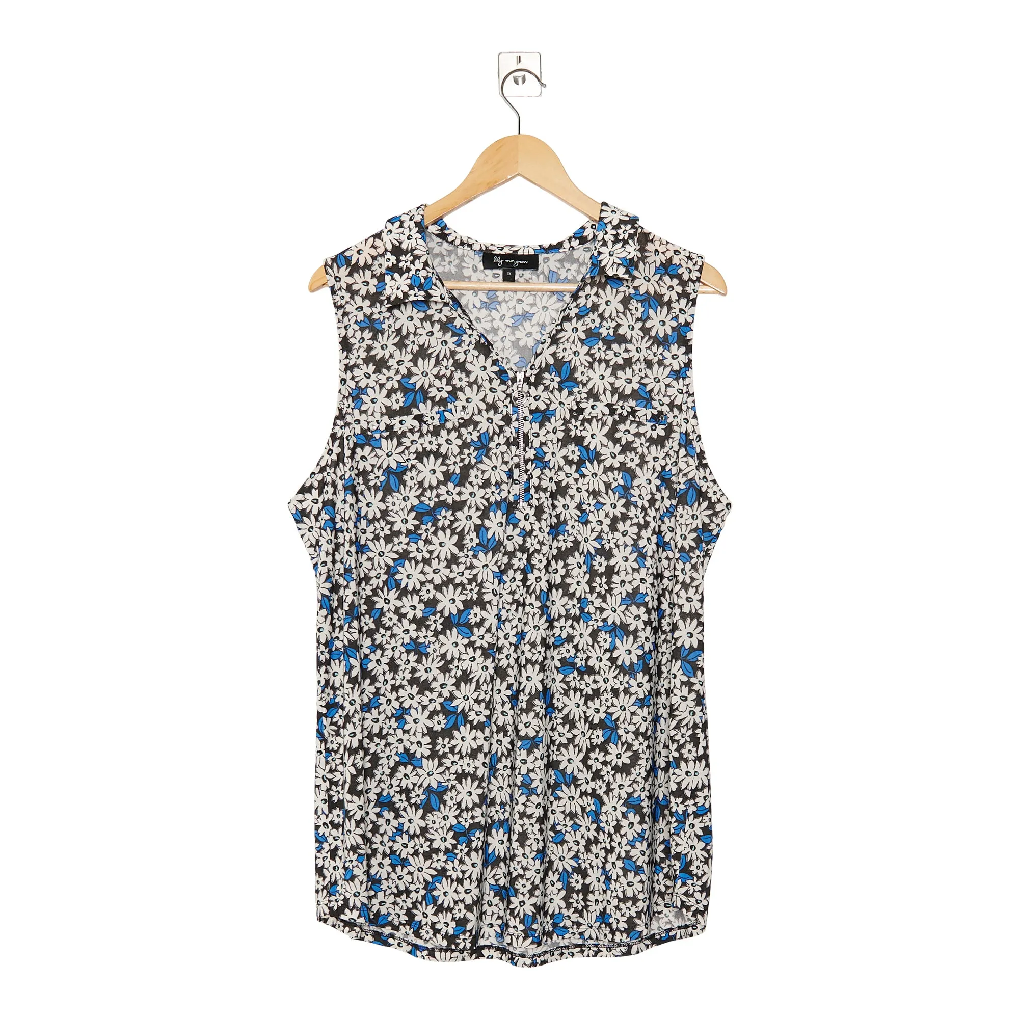 lily morgan Women's Plus Printed Zip Tank sold by Giant Tiger product image thumbnail 4